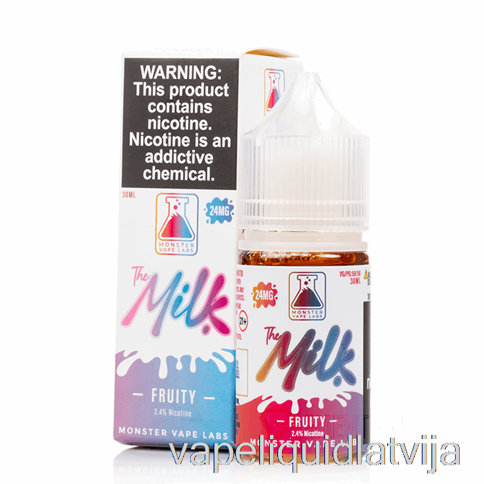 Augļu - Piena Sāļi - 30ml 24mg Vape šķidrums